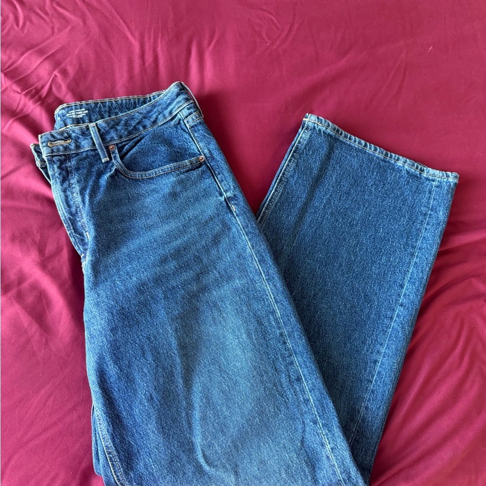 NWOT old navy high waist wide leg jeans